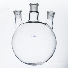 50-20000ml three-nacked round bottle transparents glass chemical reactor soluble chemical lace equipment for lab